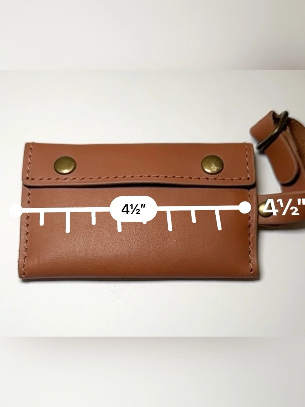 Hartmann Belting Leather Fold-Over Wallet / Key Case or luggage tag